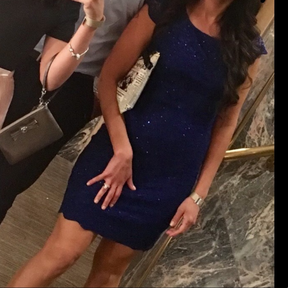 Royal blue dress